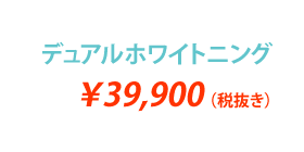 デュアルホワイトニング ¥39,900