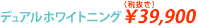 デュアルホワイトニング ¥45,000